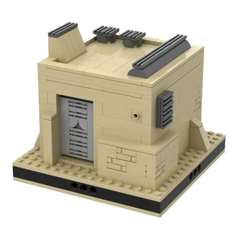 DlY Star Movie MOC Tatooine Desert City MilitaryBase Radar Station Architecture Building Block SW House Bricks Toy for Kid Gift