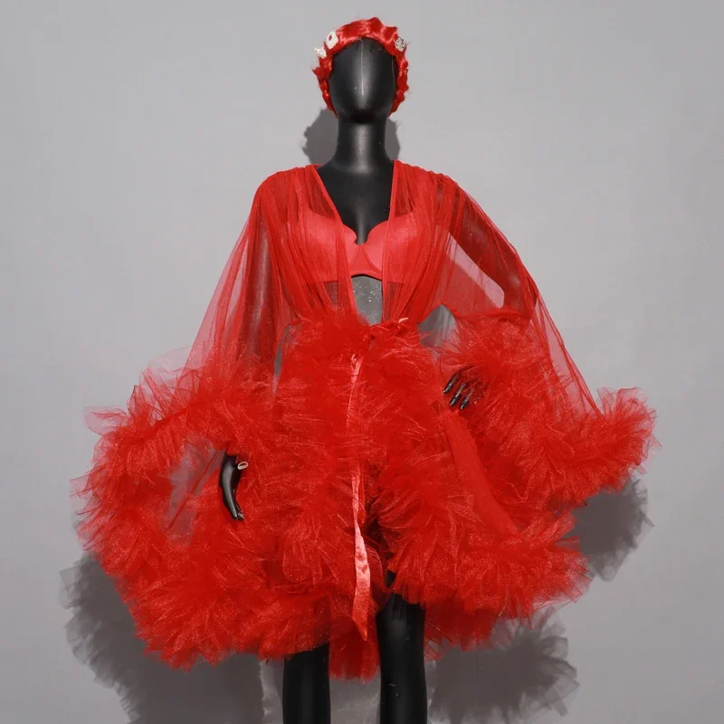 4 Kolory Seksowny Prześwitujący Płaszcz z Siateczki i Polaru Bikini Damski Kostium do Tańca Gogo Klub Nocny Dj Ds Impreza Strój do Tańca na Rurze XS6047