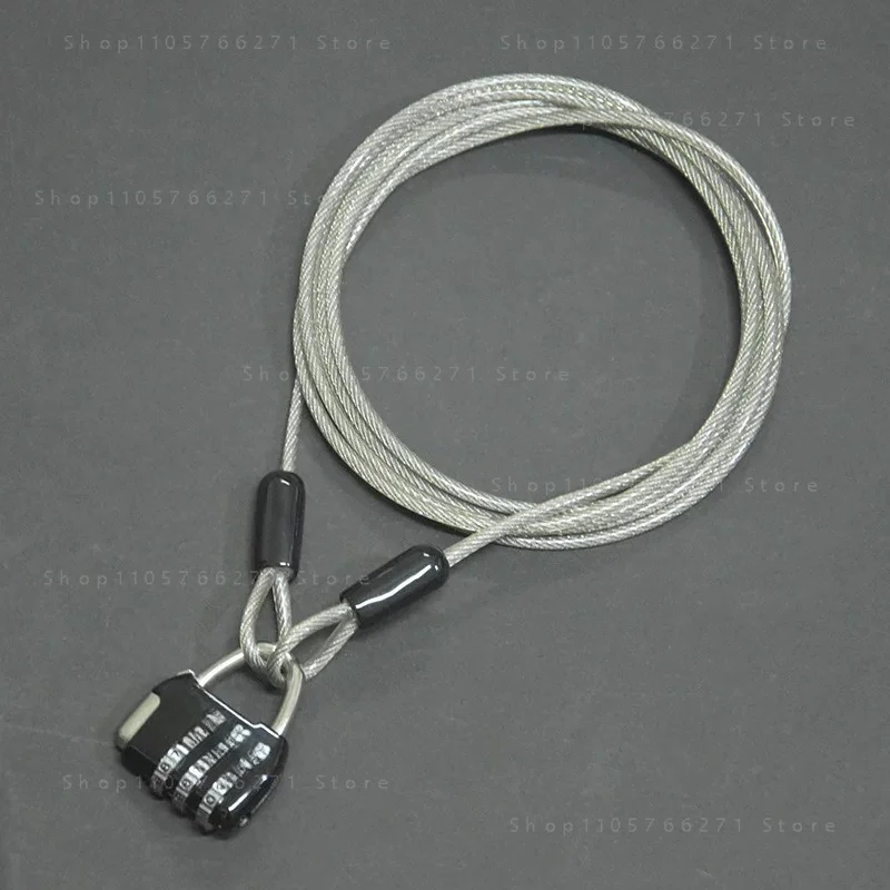 Portable car clothing anti-theft wire rope lock electric vehicle motorcycle windshield