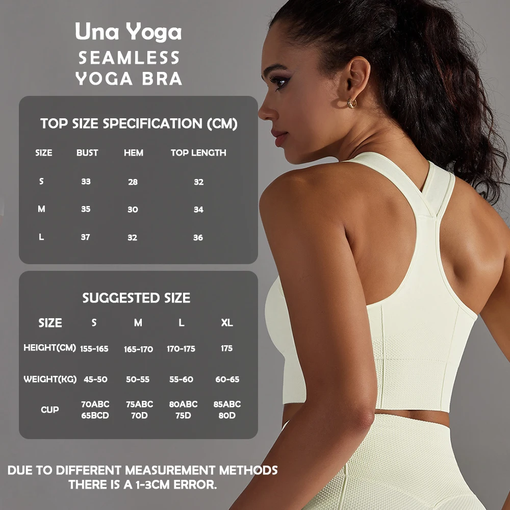 

Una-Shop Quick Dry Seamless Yoga Bra for Fitness Women Gym High Quality Sports Underwear Workout Top With Push Up Sportswear