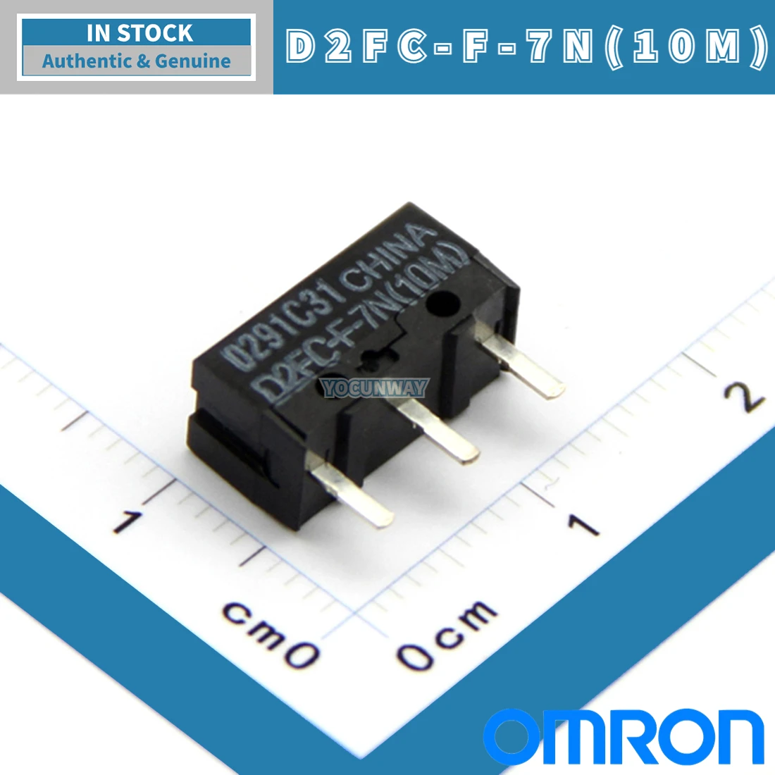 

10PCS-100PCS D2FC-F-7N(10M) New Authentic Original OMRON Micro Switch White Dot Limit Switch 3 Pin Mouse Button Repair wholesale