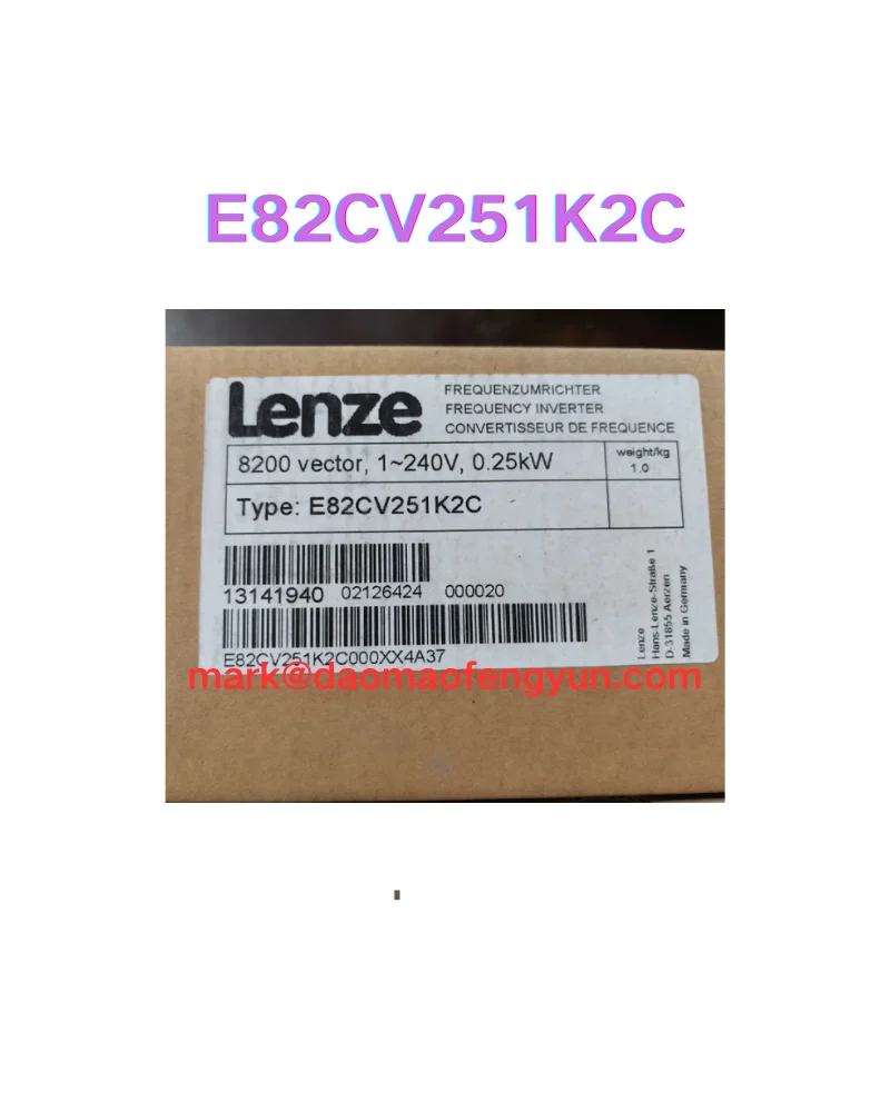 

E82CV251K2C New frequency converter with 0.25kW power,