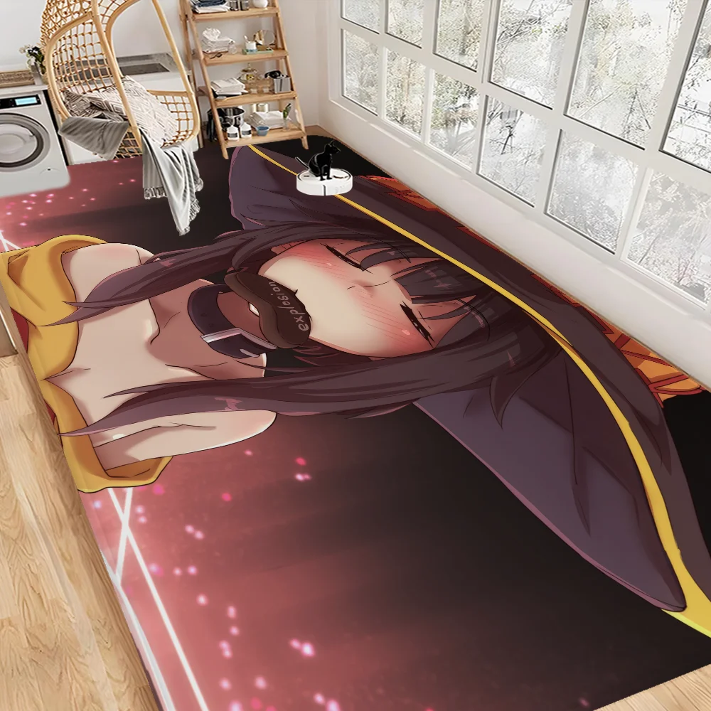 KonoSuba Popular Animation Bathroom Mat Anti-slip Absorb Water Long Strip Cushion Bedroon Mat Welcome Doormat