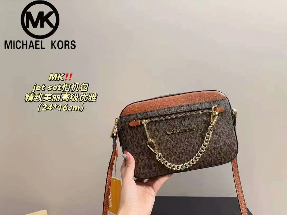 Michael Kors Jet Set 2026, nouveau sac à bandoulière et sacoche pour appareil photo, exquis, magnifique, haut de gamme, élégant, pour femme, petit format carré