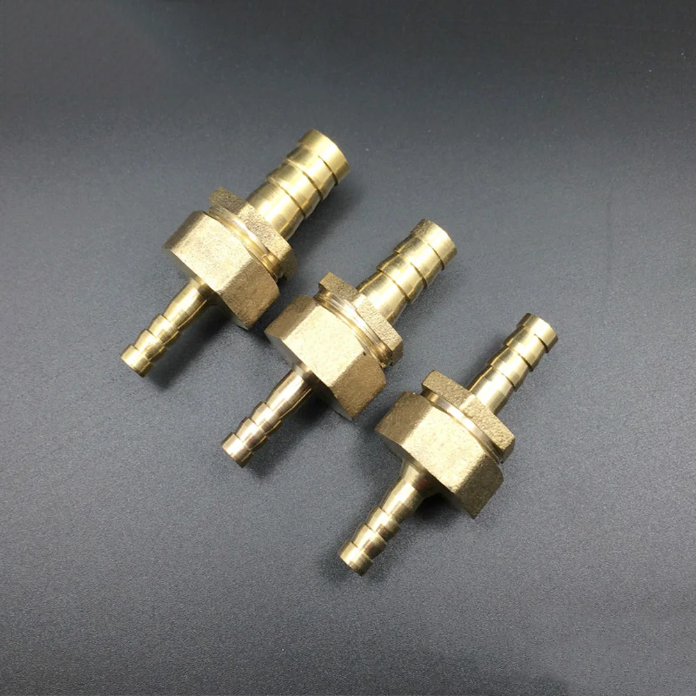 4/6/8/10/12/14/16/19/25mm Hose Barb Reducing Coupling Brass Hosetail Reducer Coupler Connector Water Gas Oil