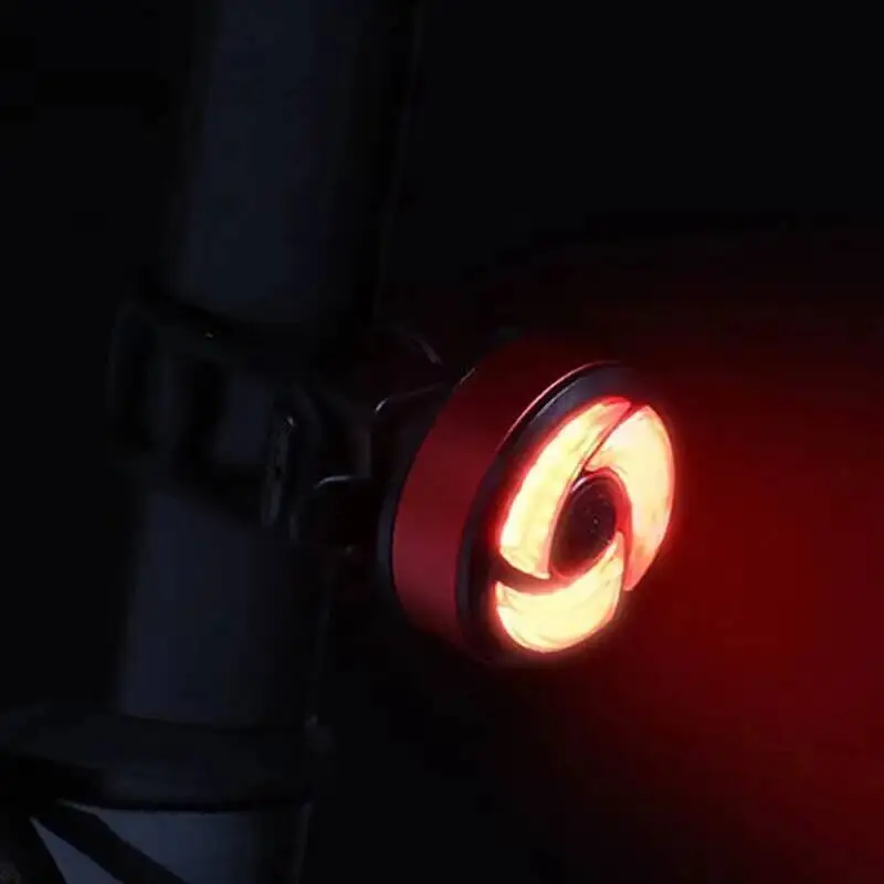 

ESLNF USB Rechargeable Smart Induction Waterproof LED Bicycle Tail Light For Night Riding