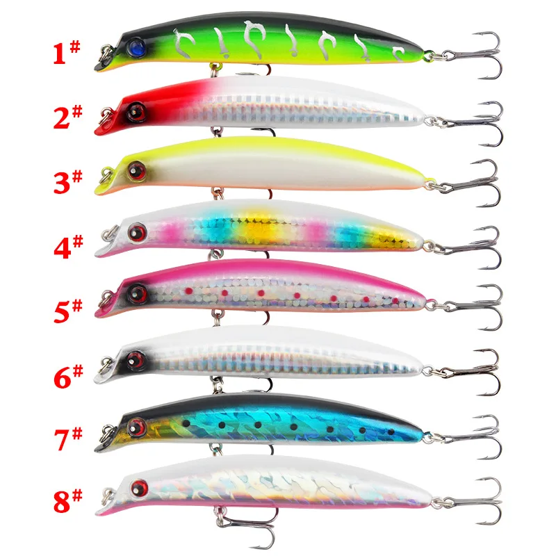 1 Pcs 6# Hook Pesca Artificial Bait Peche Fishing Tackle 11cm 13g Top Water Popper Lure Fishing Wobbler Crankbait