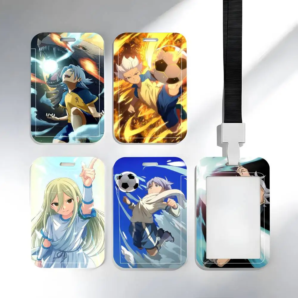 

1 шт. Аниме-чехол для ID-карты Inazuma Eleven, защитный чехол для школьной карты, карты доступа, проездного, карты питания, с легким выталкиванием