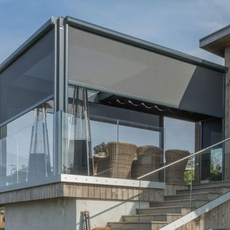 

Outdoor Blinds Motorized Waterproof Motorised Blinds Outdoor Windproof Roller Blind