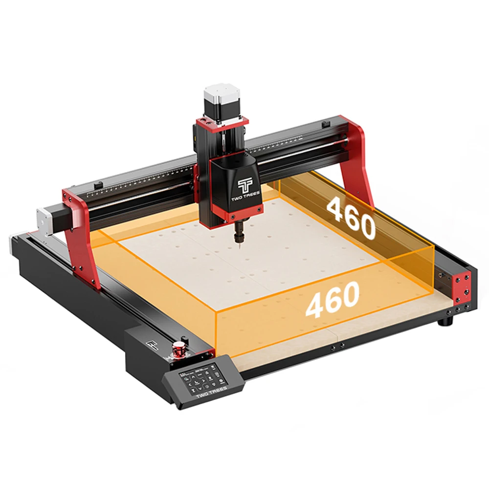 데스크탑 TTC450 Pro CNC 라우터, 유럽 창고 소형 레이저 조각 및 절단 CNC 목공 금속용 선반 포함