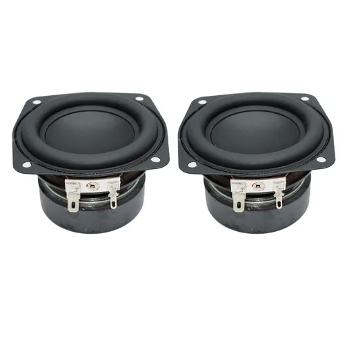 2 uds 3 pulgadas 78MM altavoz Subwoofer 4 Ohm 15W Audio de graves cuadrado Woofer DIY estantería altavoz Home Theater sonido música