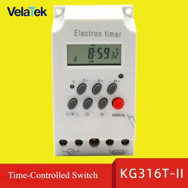 يتكيف مع KG316T-II الحواسيب الصغيرة التحكم في الوقت التبديل الموقت شاشة ديجيتال التلقائي توقيت التحكم في الوقت التبديل KG316T-2