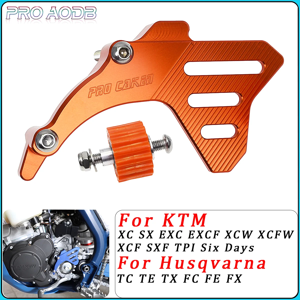 Front Sprocket Cover Case Saver Protector Chain Guard For KTM SX SXF EXC EXC-F XC XC-F XC-W TPI FC TE TX 250 300 350 2017-2023