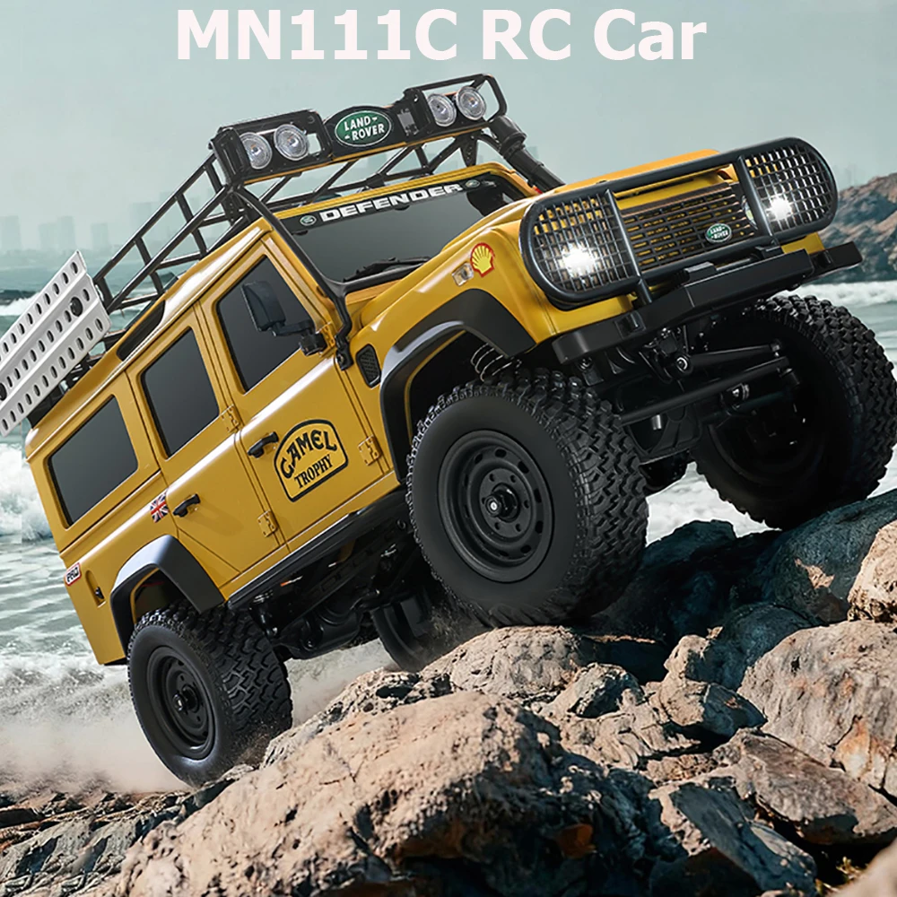 MN111C 4WD RC Car 1:18 Full Scale 2.4G Remote Control Car Land Rover Defender Simulation Truck Climbing Off-Road RC Toys As Gift