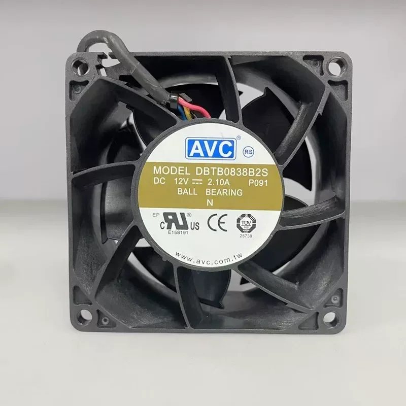 for AVC DBTB0838B2S 8038 High Speed Cooling Fan 12V DC Brushless Blower for Computer Server Industrial Equipment