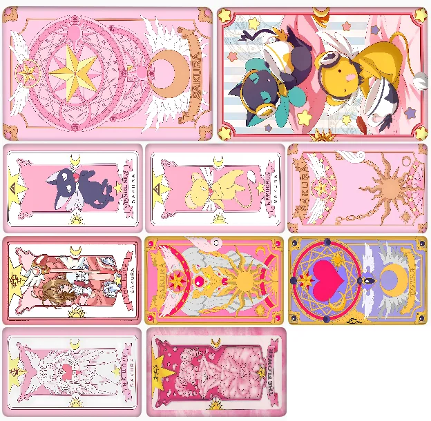 Anime Card Captor Sakura Printed Anmie Sticker Film Skin Cover for Credit Card Debit Bank Card Front
