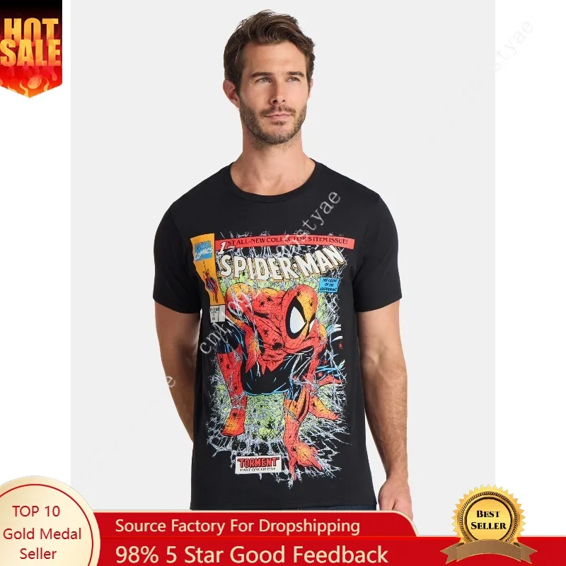 

Spider-Man Men's and Big Men's Spidey Crawl Graphic Tee, Sizes S-3XL