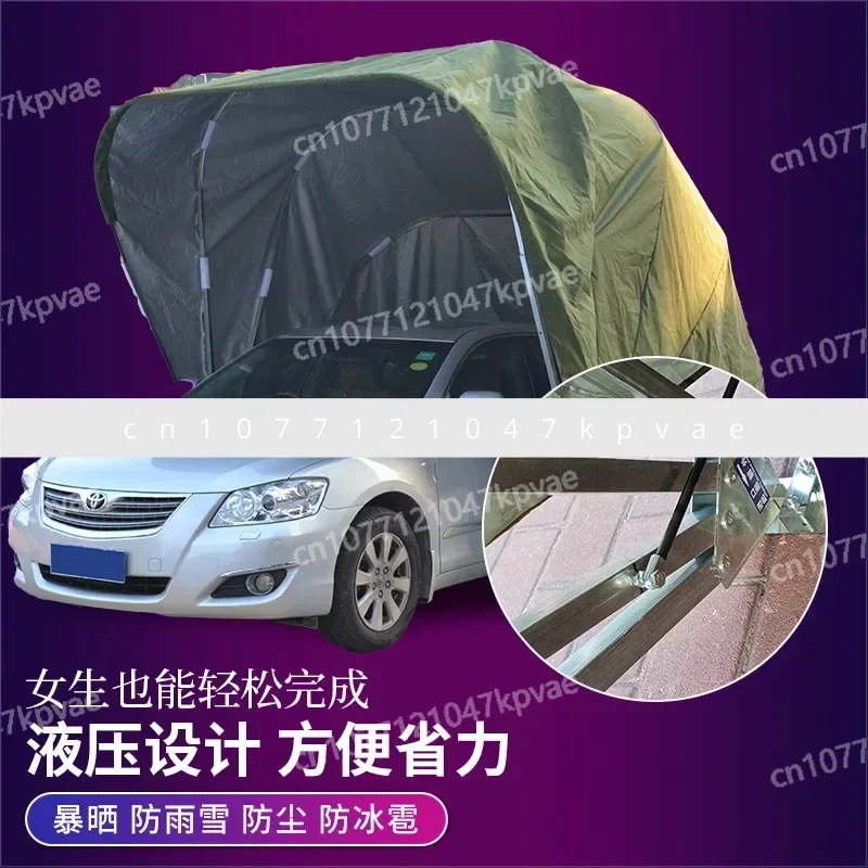 

Canopy Umbrella, Home Sunscreen,Outdoor Mobile Parking Shed, Folding Garage, Automatic Retractable Tent, Sunshade Car Tent