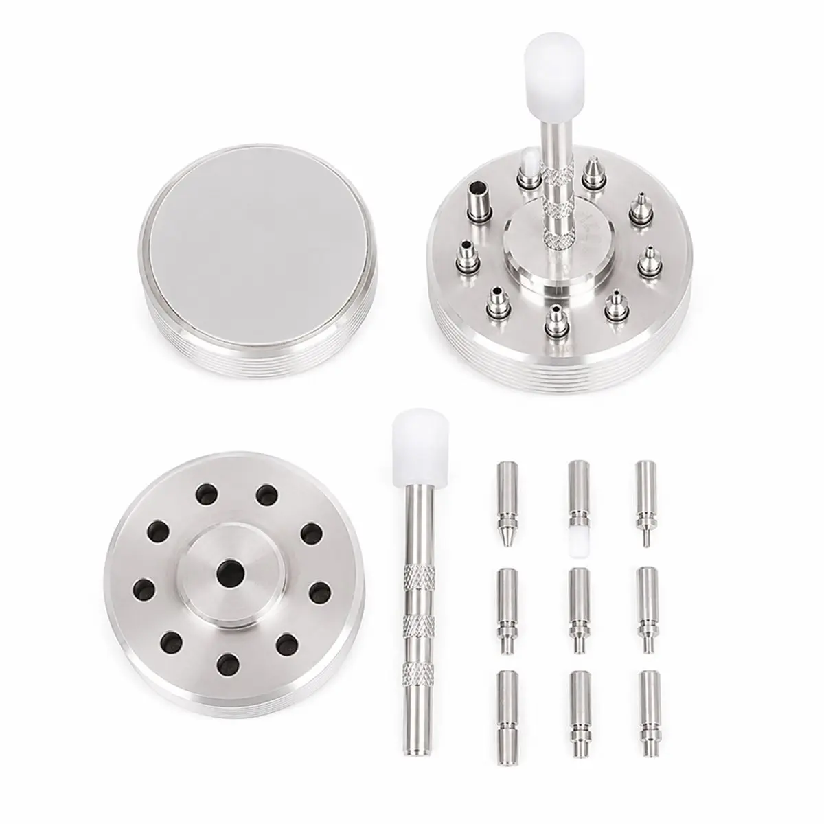 11·11COUPON Watch Hands Fitting Setting Presser Pusher Setter with 9 Accessory Watch Needle Holder Watch Repair Tool Watchmakers