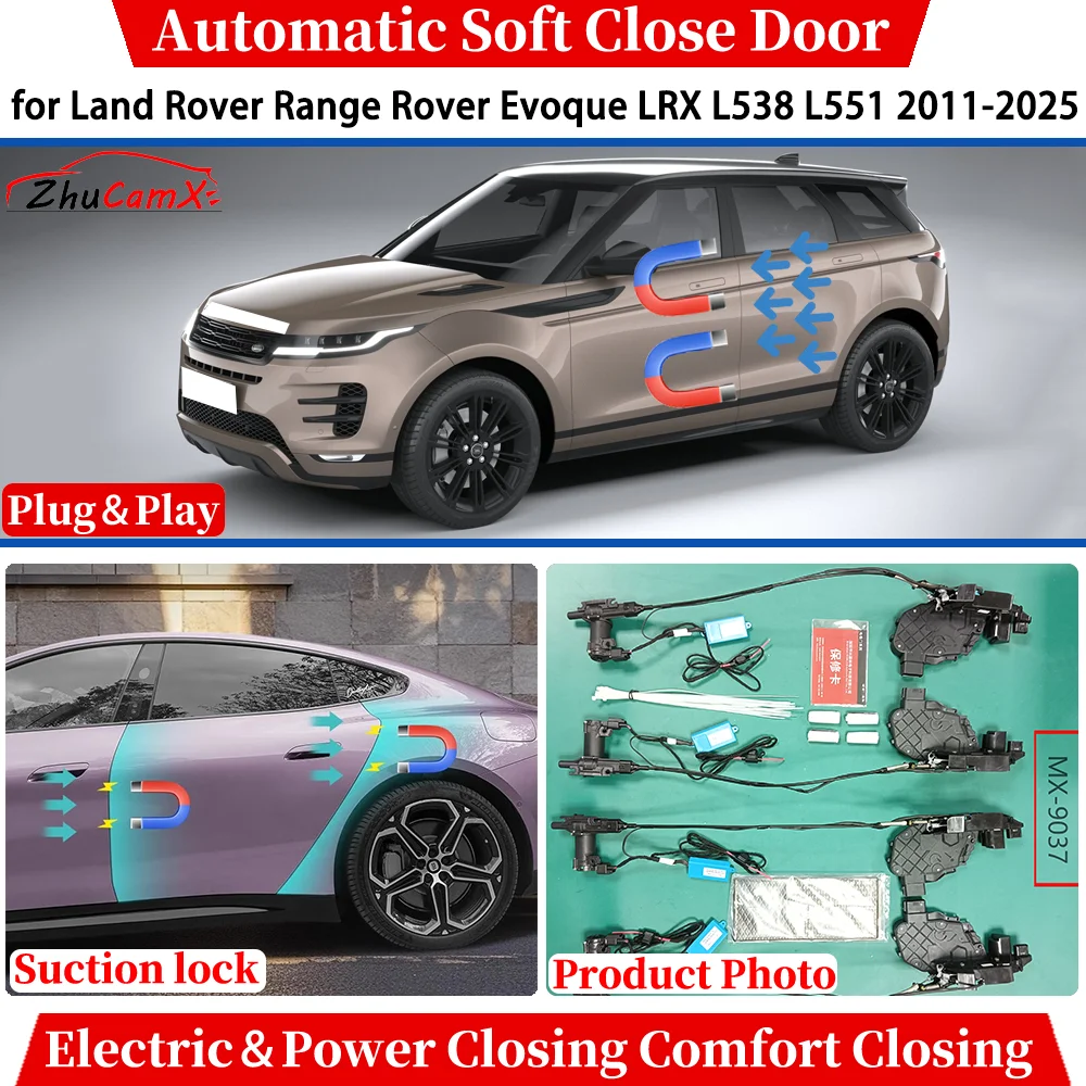 

for Land Rover Range Rover Evoque LRX L538 L551 2011-2025 Car Automatic Soft Close Door Electric Power Closing Suction lock