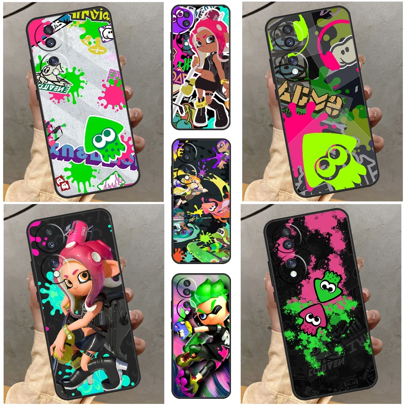 Splatoon 2 Phone Case For Huawei Honor 70 50 X7 X8 X9 P20 P30 P40 Lite Mate 50 P50 Pro P Smart Z 2019