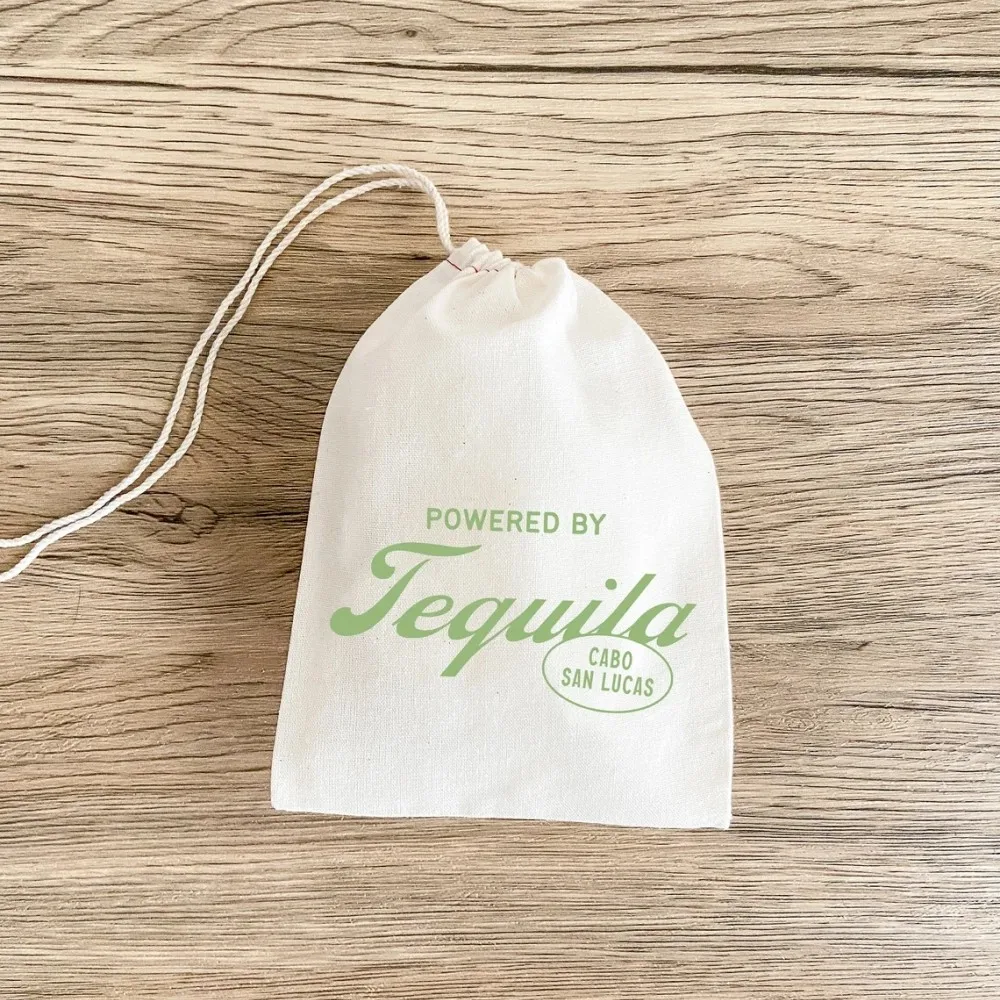 20 pcs Custom Powered By Tequila Favor Bag-Margs And Matrimony-Hangover Kit Bags-Mexico Survival Kit-Tequila Welcome Bags