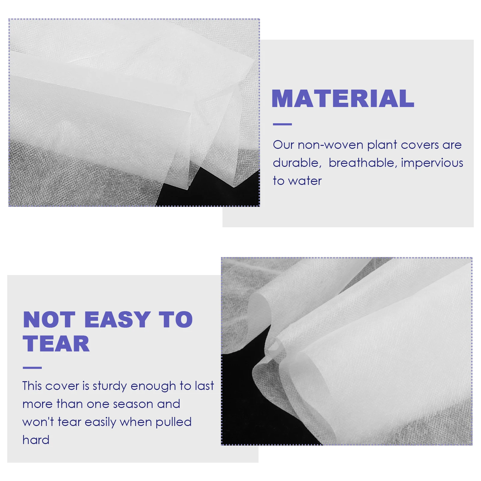 

Non-Woven Fabric Plant Cover Frost Proof Garden Protector Breathable Durable Winter Cover for Plants Shrubs Plant Protector