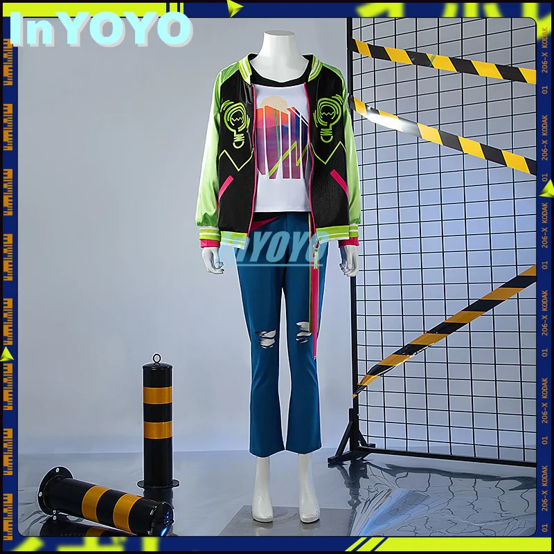 InYOYO Inami Rai Cosplay Costume Nijisanji Vtuber Half Anniversary Fashion Casual Uniform Halloween Party Outfit Men Customized