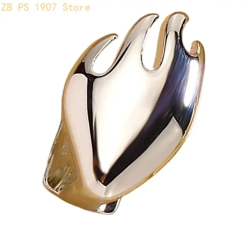ฮาโลวีนแวมไพร์ Fang Grillzs เปลวไฟ Textured หมวกฟันทอง Solid Openwork 55KA