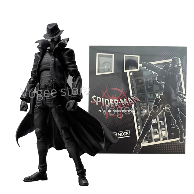 Sv Action Spider-Man Noir Action Figure Miles Morales Peter Parker Figure Noir Model Sentinel Spider-Man Into the Spider Verse