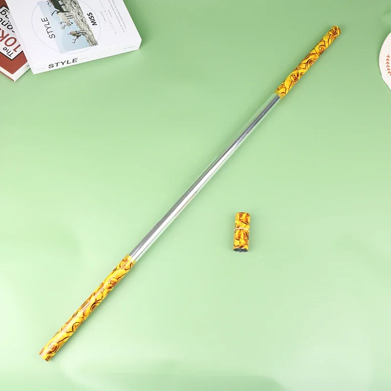 1pc 100cm Plastic Fast Telescopic Golden Cudgel Magic Tricks Prop for Halloween Stage Kids Gifts Easy To Do Gimmicks Magia