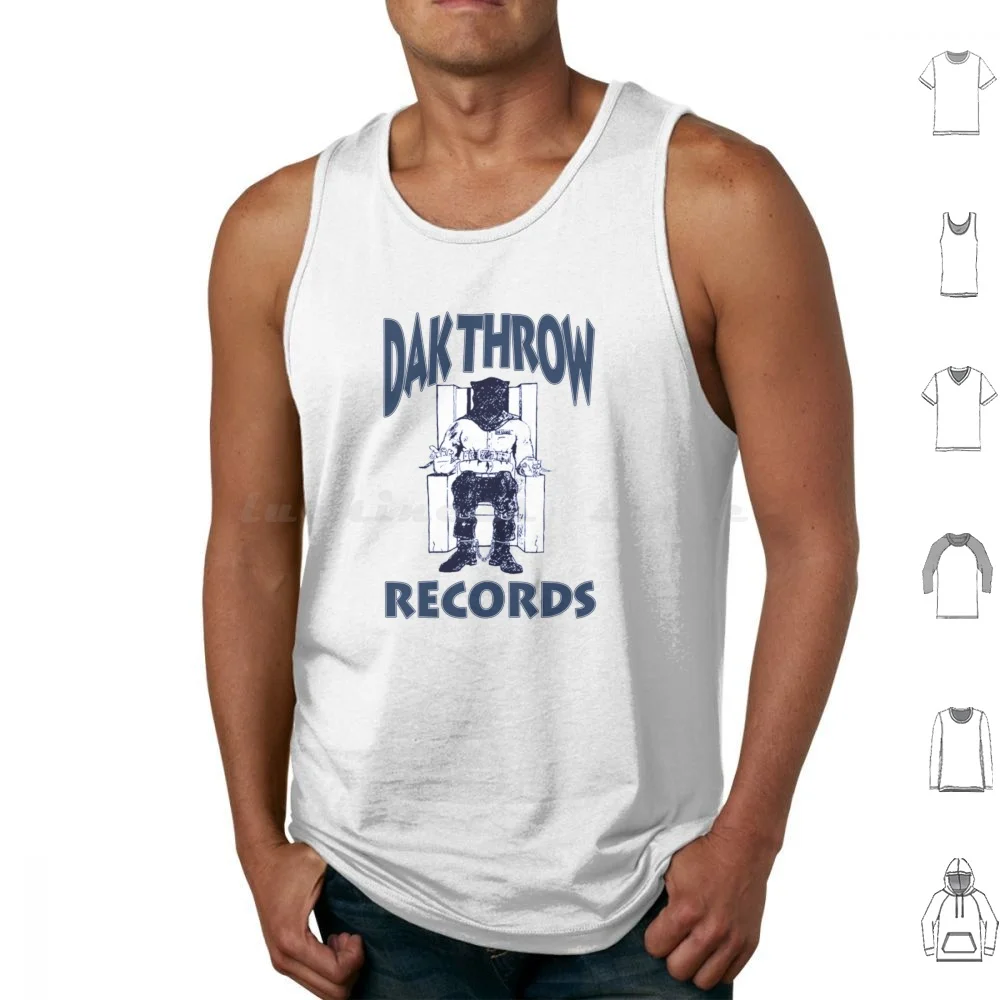 Dak Throw Records Tank Tops Vest Sleeveless Slim Shady Funny Hip Hop Rapper Dr Dre Kendrick Lamar D12 Lyrics Drake Hiphop