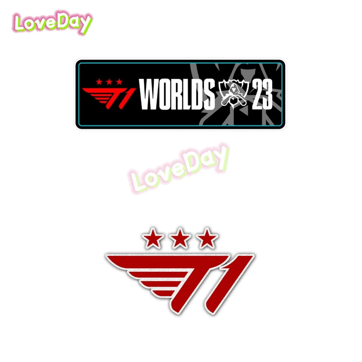 S13 Finals South Korea LCK T1 Team Car Sticker Vinyl Motorcycle Auto Decal Electronic Sports Games Sticker