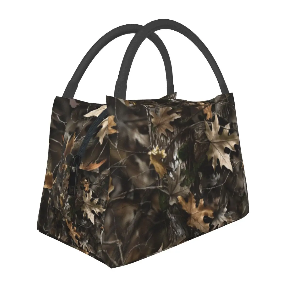 Real Tree Insulated Lunch Bag for School Bento Storage Food Boxes Portable Container Cooler Thermal Lunch Box Tote
