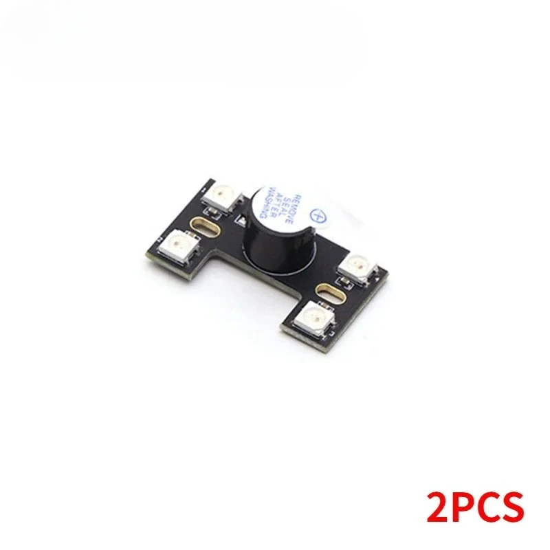 2PCS 5V WS2812B LED Tail Light Built-in Loud Buzzer Dual Modes 36X20.5mm for F3 F4 F7 Flight Controller FPV Freestyle Drones