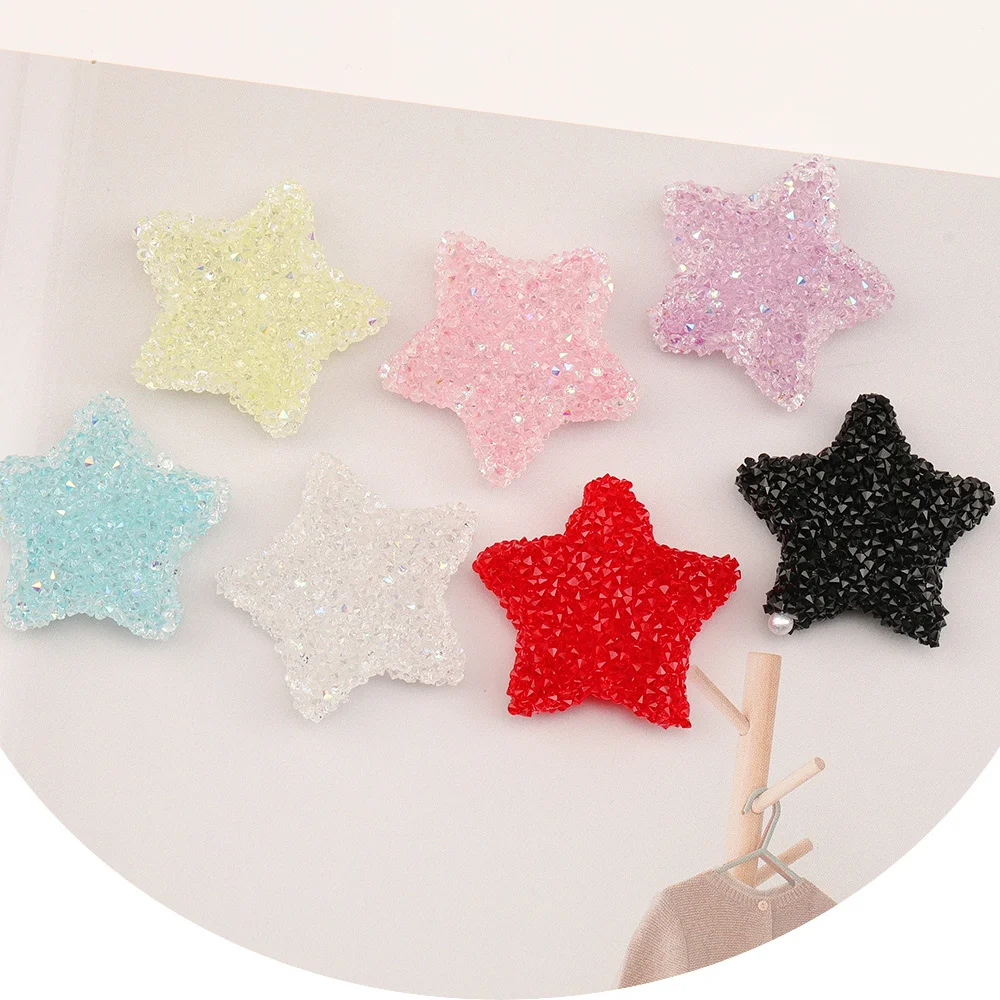 التخليص 50 قطعة 29*29 مللي متر DIY حبة/يدوية الصنع/شكل نجمة/يدوية الصنع/تأثير حجر الراين/نتائج ومكونات المجوهرات/خرزة أكريليك #6