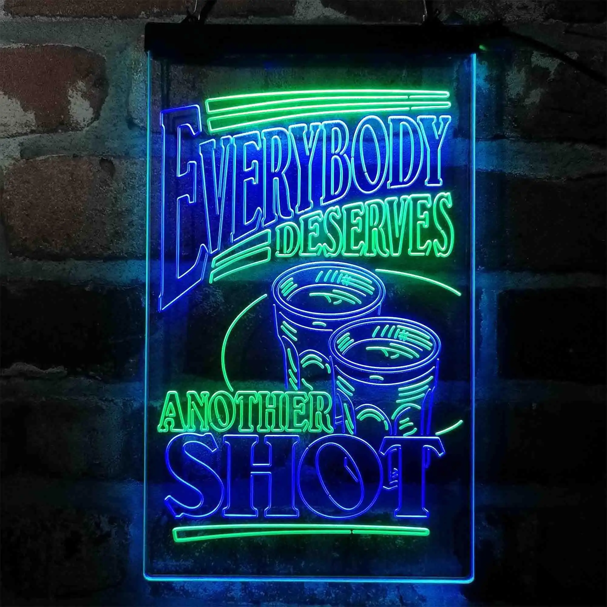 Everybody Deserves Another Shot Club Dual-color LED Neon Sign st6-i4060