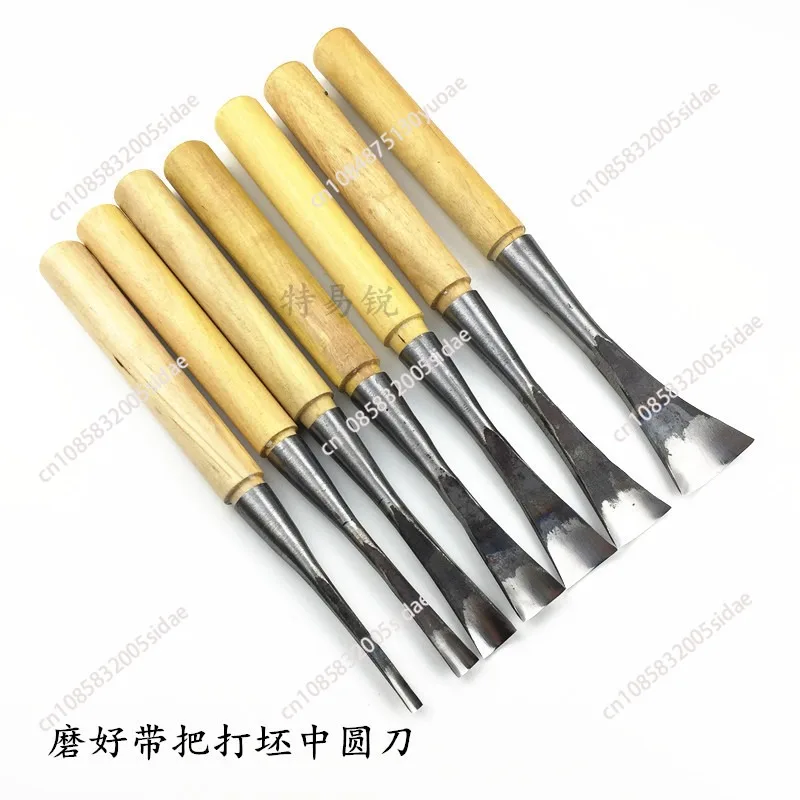 Woodworking Carving Tools Blank Flat Knife Wood Engraving Chisel Knives