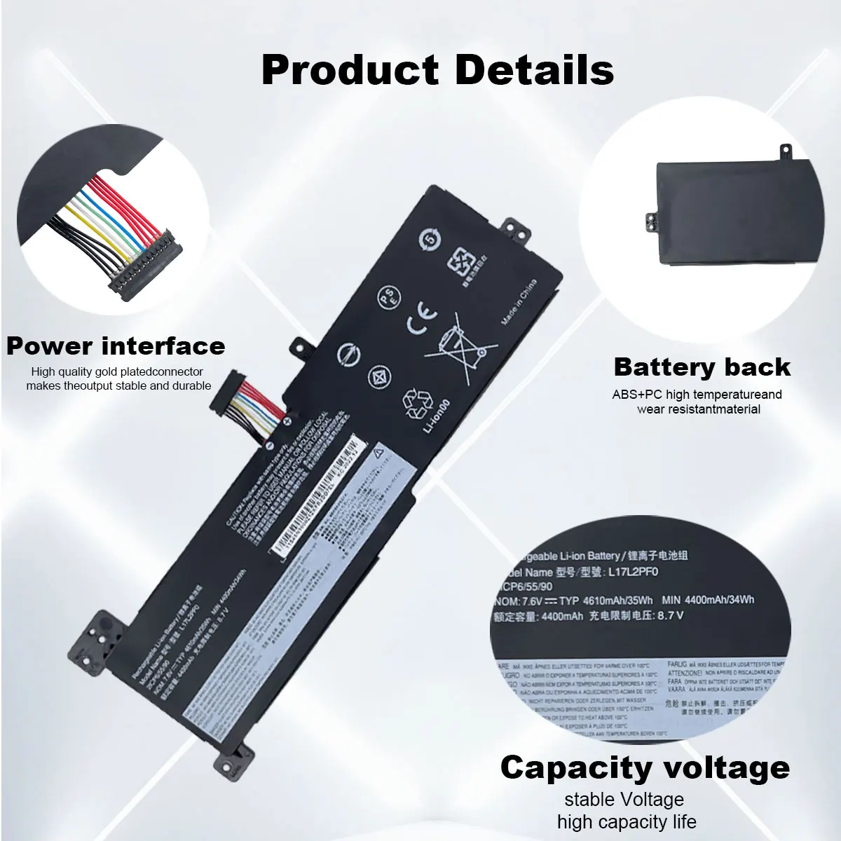 L17L2PF0  Laptop Battery For Lenovo IdeaPad  330G 330-15ARR  330-15ICN 330