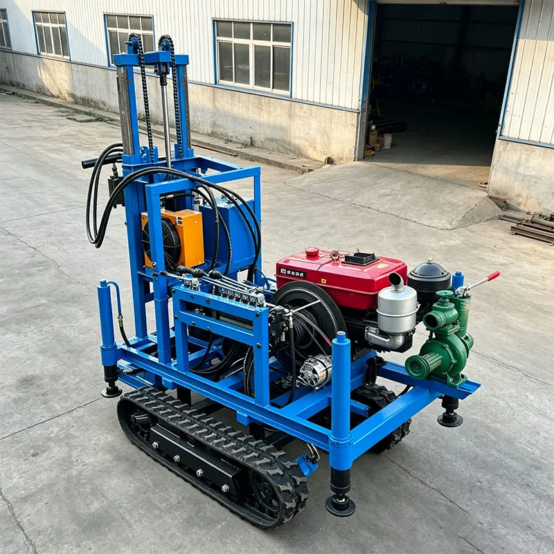 Customized Compact Diesel Driller 22HP 180M Crawler Agile Versatile Quick Relocate Precise Water Well Drilling Machine