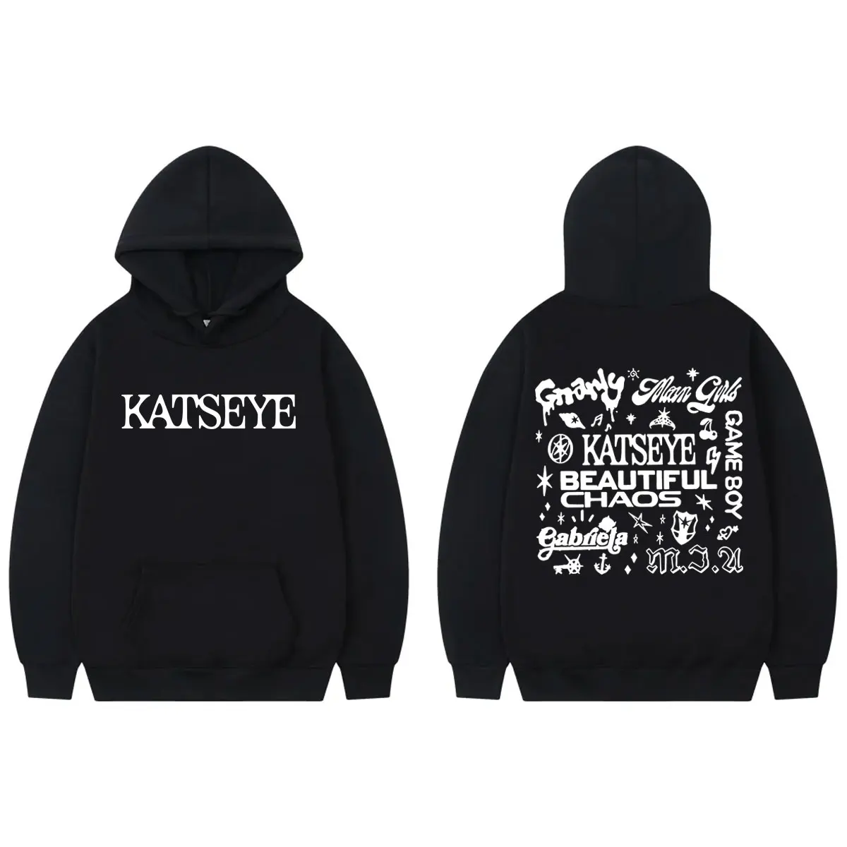 

Kpop Katseye The Beautiful Chaos Tour 2025 Merch Hoodies Men Women Fashion Pop Music Pullovers High Quality Fleece Sweatshirts