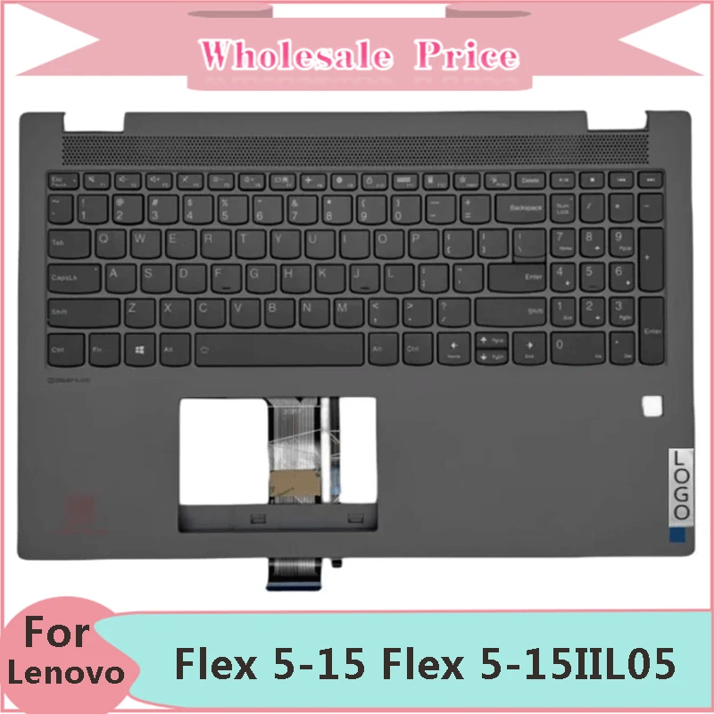 

New Original For Lenovo Flex 5-15 Flex 5-15IIL05 5-15ITL05 Laptop Palmrest Case Keyboard US English Version Upper Cover