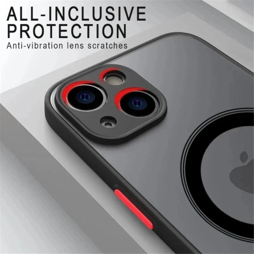 NNBILI Magnetic For Wireless Charge Phone Case For iPhone 16 15 14 13 12 11 Pro Max Mini X XR XS 14 15Plus Shockproof Cover