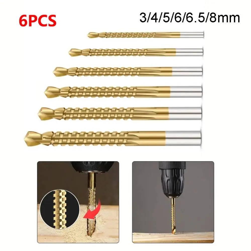 Portable Spiral Cobalt Drill Bit Round Shank High Quality Tap Drill Woodworking Multi-function Hole Opener