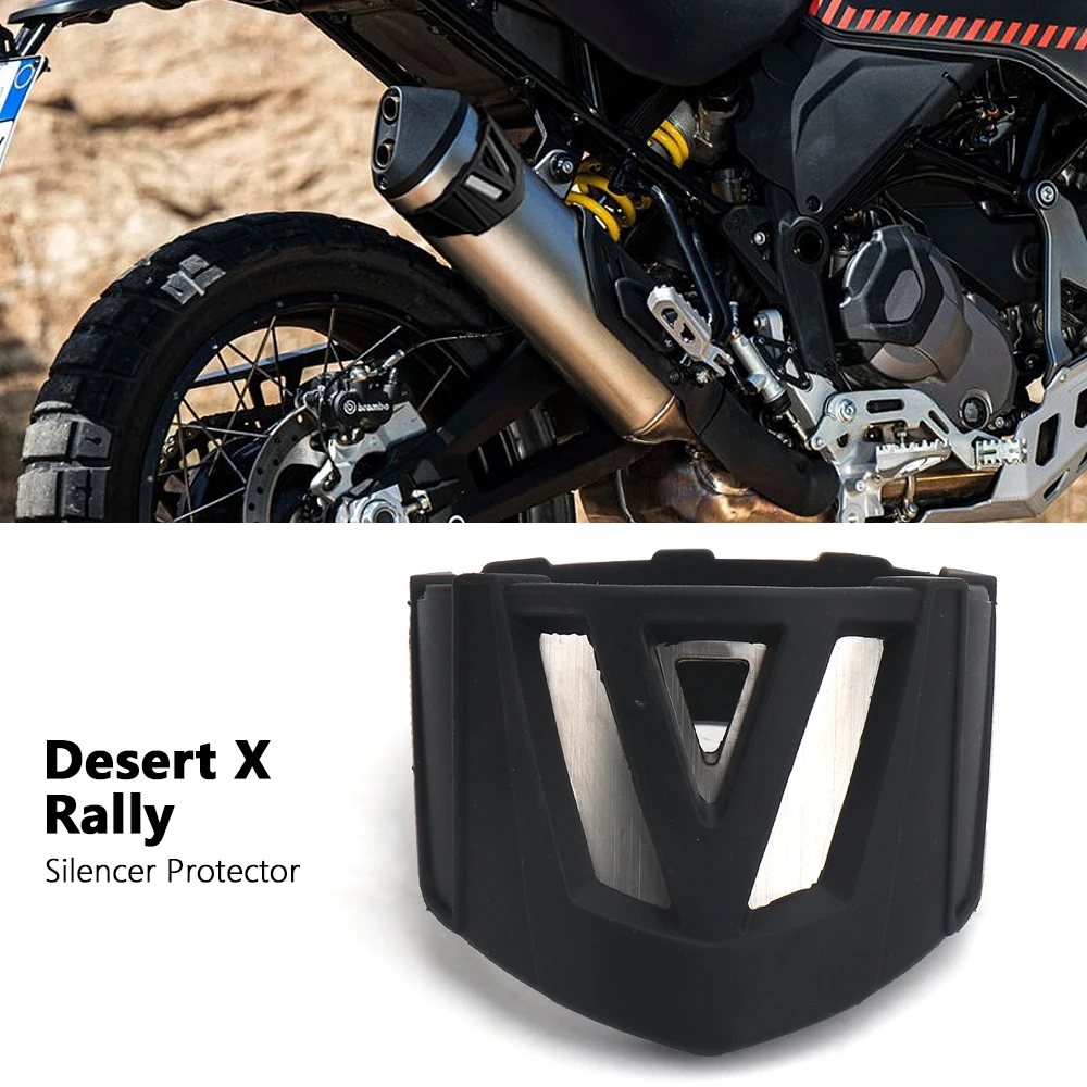 

Motorcycle Accessories Rear Exhaust Pipe Muffler Silencer Guard Anti-scald For Ducati Desert X DESERT X DesertX Rally 2022-