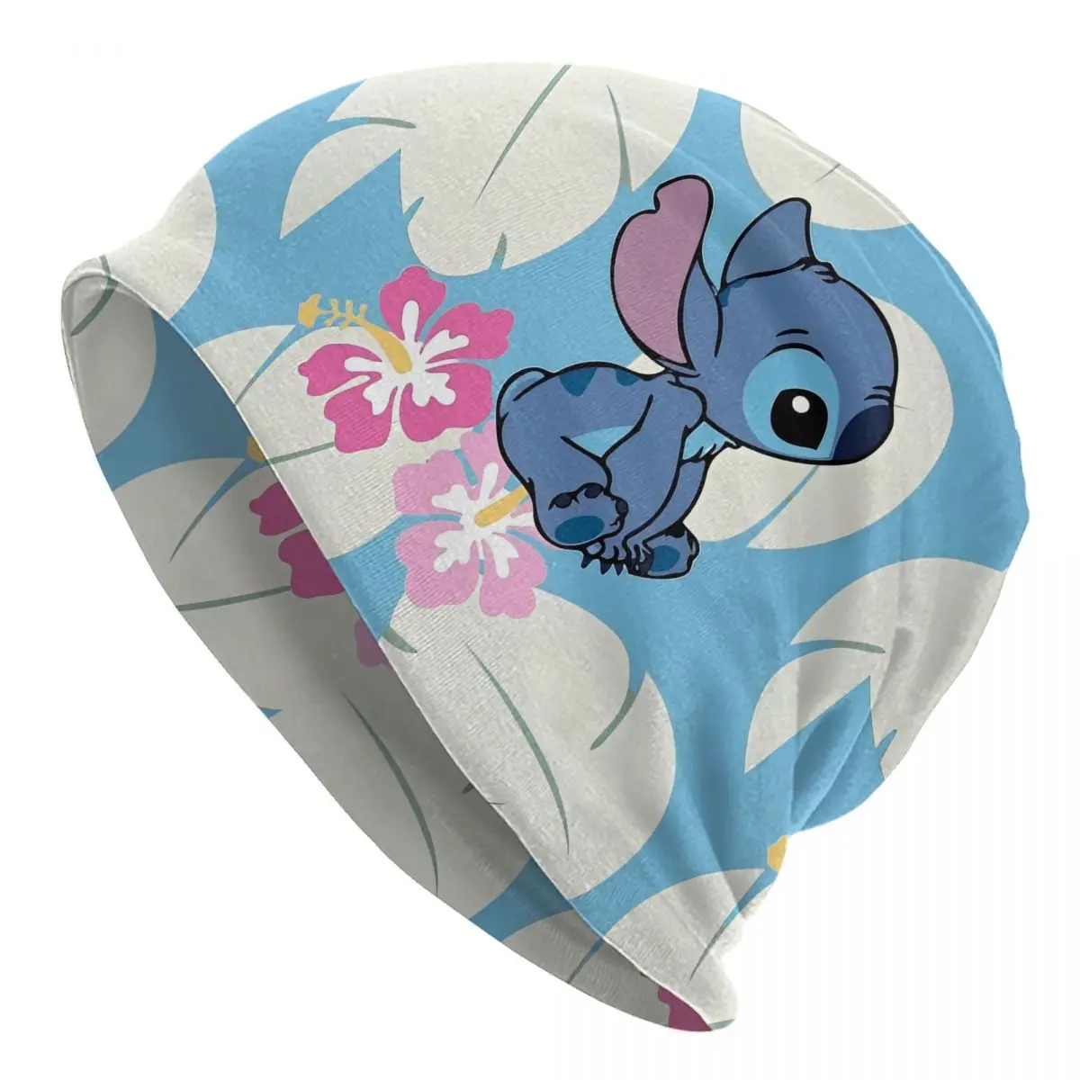 

Hawaiian Stitch Bonnet Hats Hip Hop Street Skullies Beanies Hats Men's Women's Warm Dual-use Caps