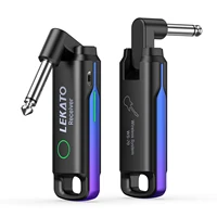 LEKATO WS-70 UHF sistema de guitarra inalámbrico transmisor receptor de guitarra inalámbrico recargable 70 canales para bajo de guitarra eléctrica