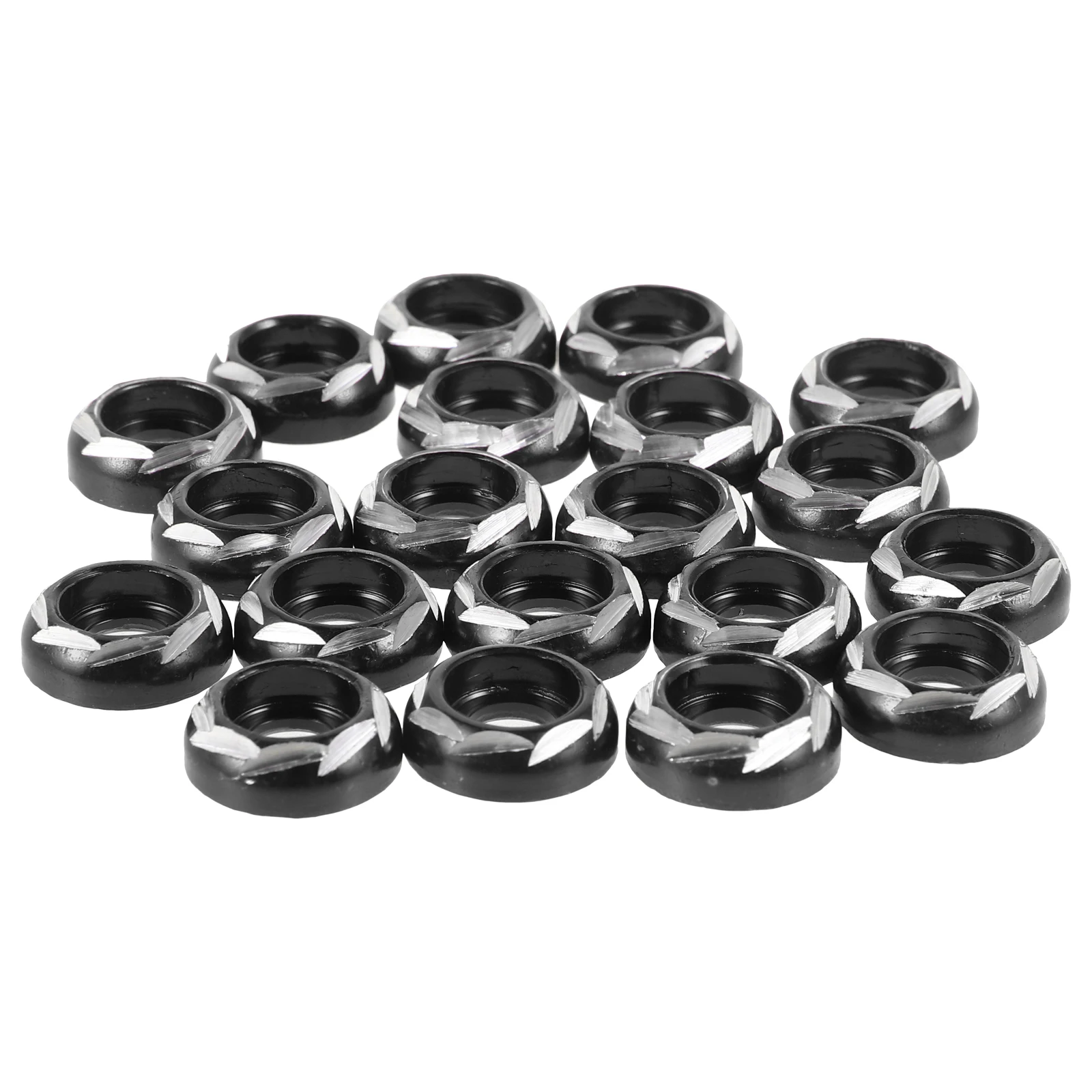 

20pcs Motorcycle Plate Screw Gasket Aluminum License Plate Screw Gasket Alloy Washers for Body Modification Stable Installation