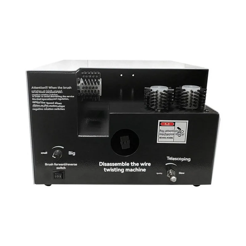 3 Brush Wire Twisting Machine Flexible Anti Scratch Brush Head For Electronic Repair Shop Tiny Cable Harness Twisting Processing