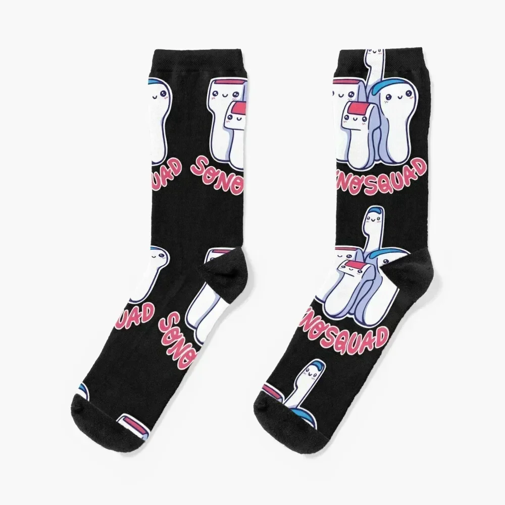 

Cute Ultrasound elements sonographer squad Socks japanese fashion funny gifts cycling Socks Men's Women's